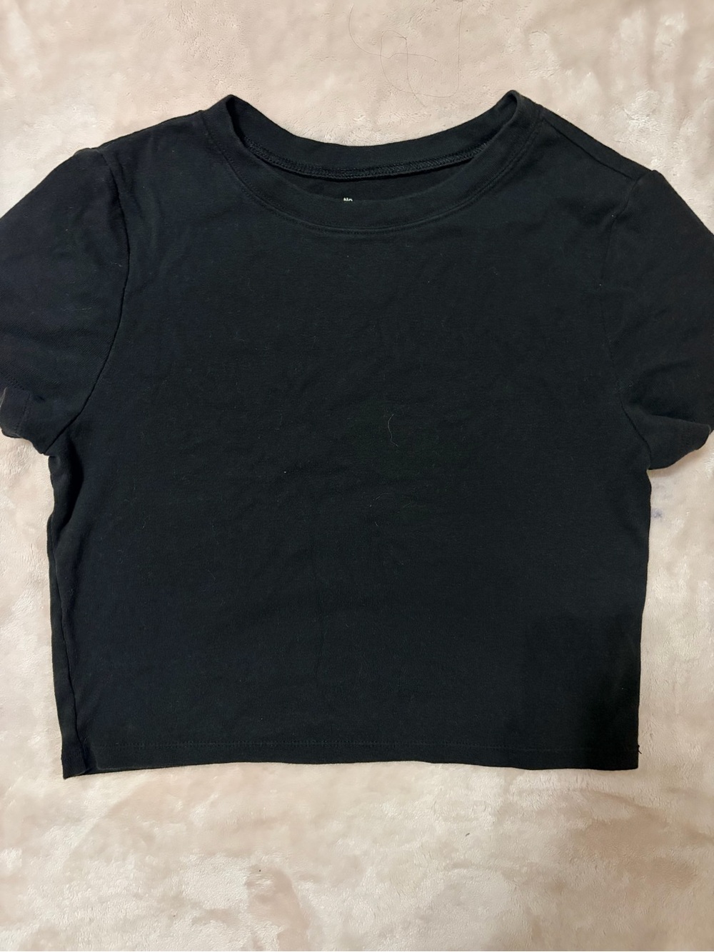 No Boundaries Black Short Sleeve Crop Top